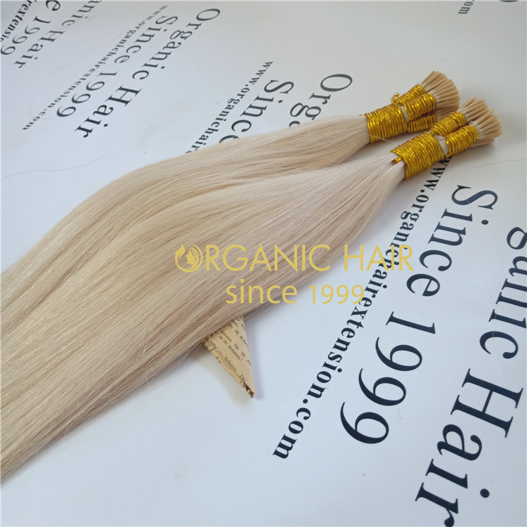 Hot sale-Popular color 60A full cuticle intact i tip hair extensions A80